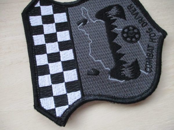 【送料無料】COMBAT HOG DRIVERパッチ刺繍ワッペン/チェッカーフラッグA-10アメリカ空軍patchエアフォースAIR FORCE米空軍USAF米軍US M49_画像4