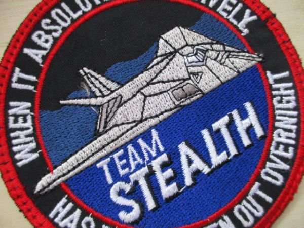 【送料無料】航空自衛隊TEAM STEALTH三沢基地F-35Aパッチ刺繍ワッペン/patch AIR FORCE空自JASDF日本空軍ステルスLightning II M3_画像4