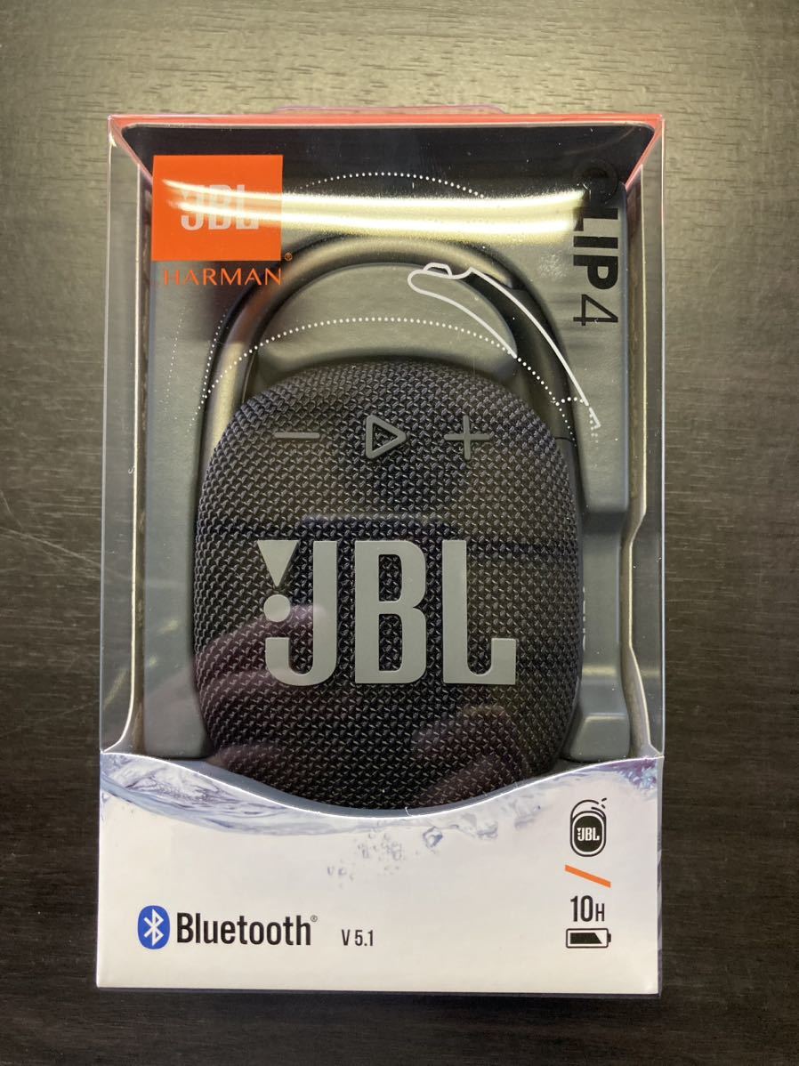 JBL CLIP4 HARMAN Bluetooth スピーカー 新品 未開封 ブラック USB C充電 IP67防塵防水 ポータブル ハーマン クリップ4 ブルートゥース
