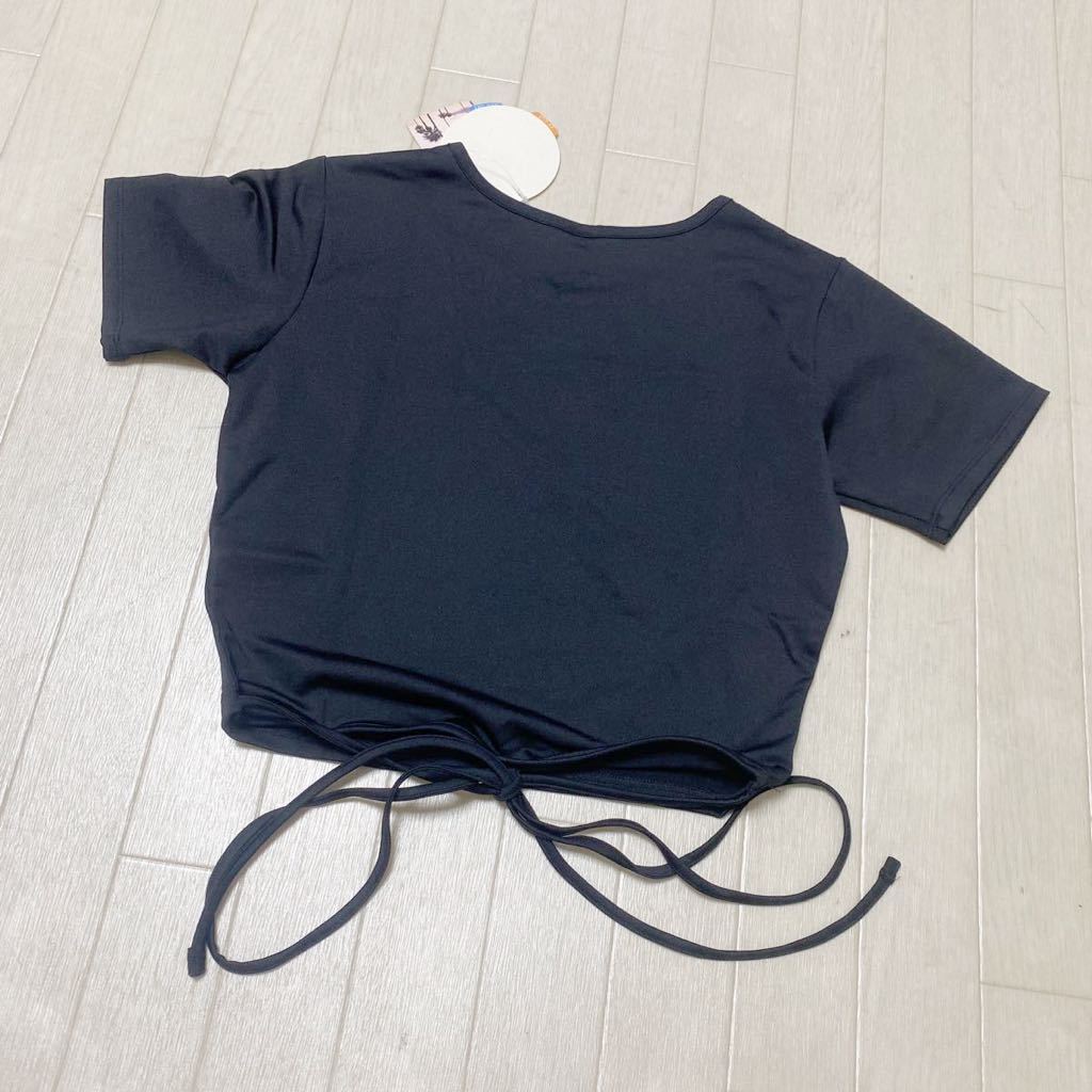 3611* с биркой ROXY Roxy tops cut and sewn короткий рукав футболка casual спорт женский S черный 