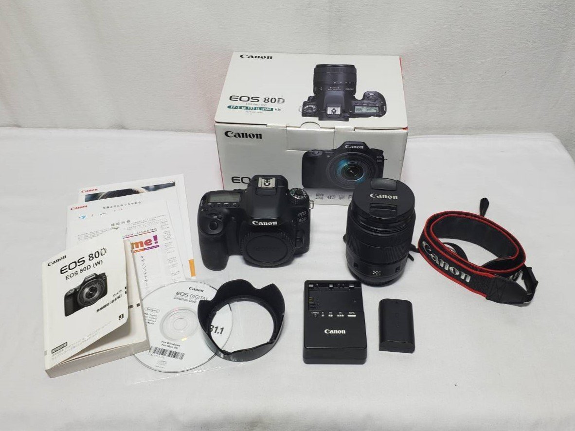 同梱不可】 EOS キャノン ▽Canon 80D 中古▽008729 デジタル一眼レフ