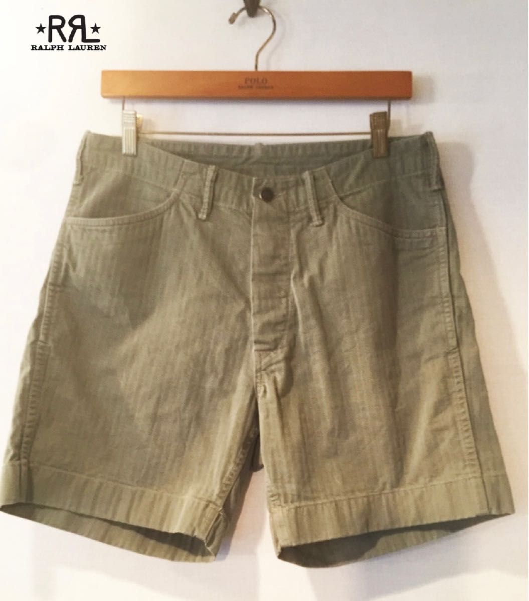 RRL ヘリンボーンユーティリティショーツ ダブルアールエル HBT 32