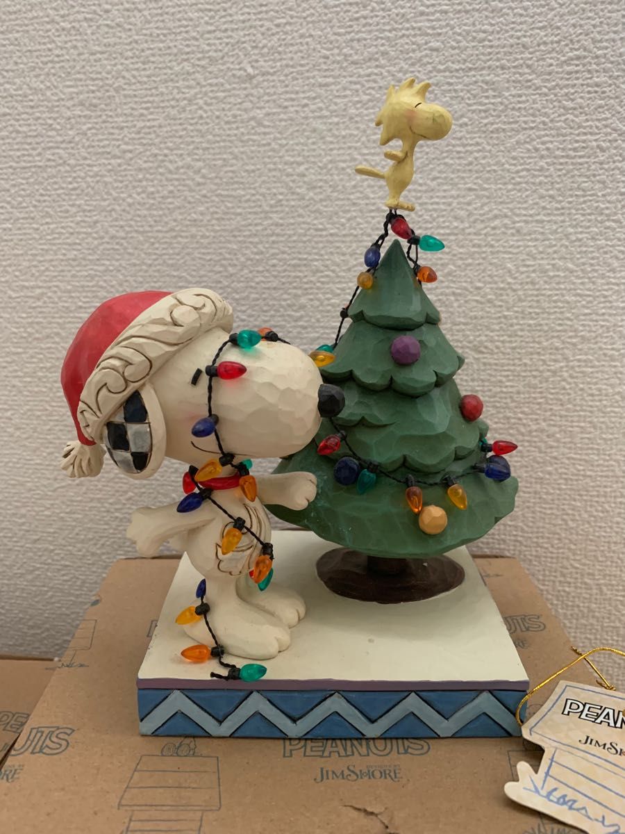 jim shore peanuts スヌーピー  クリスマス　サンタ　ジムショア　