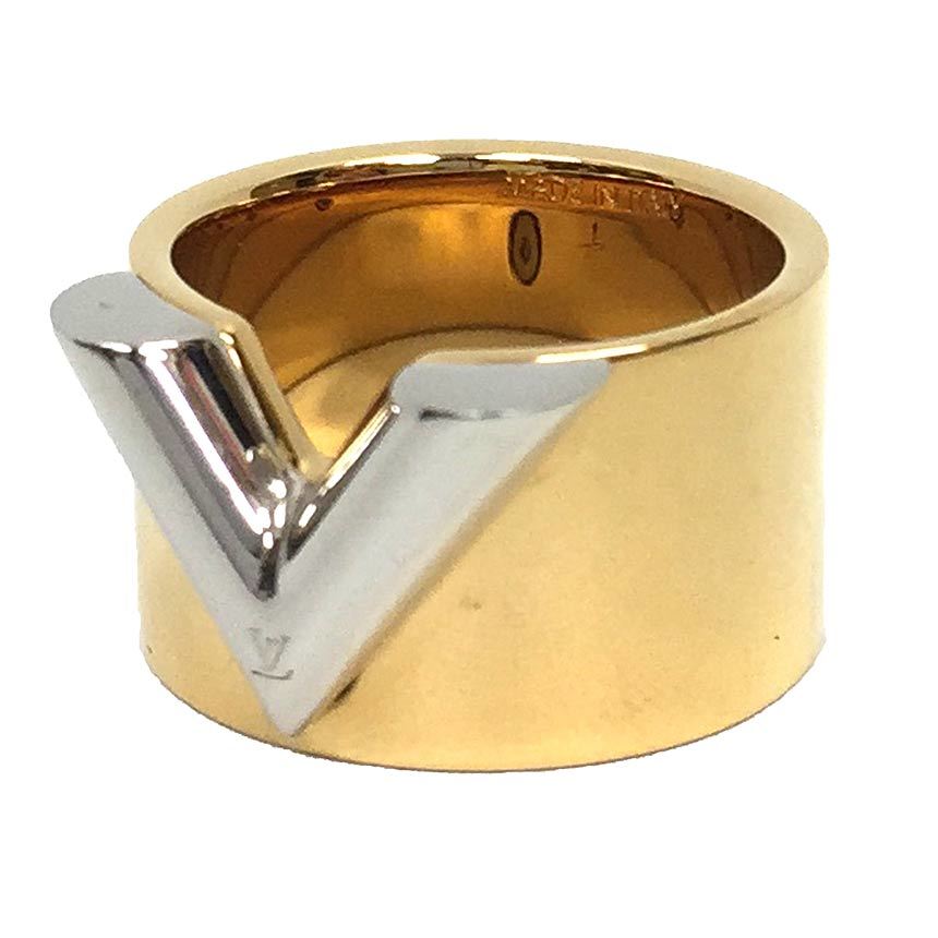 LOUIS VUITTON Louis Vuitton кольцо *esen автомобиль ruV M61086 L размер мужской кольцо кольцо aq8458