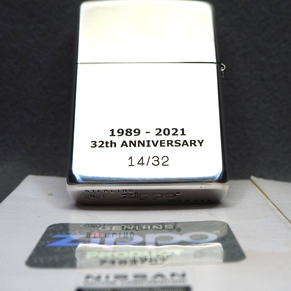 再出品 コレクターズアイテムレアモデル！ GTR SKYLINE BNR32 ZIPPO スカイライン32周年記念モデル2021年 世界限定32個 STERLING MIB_画像4