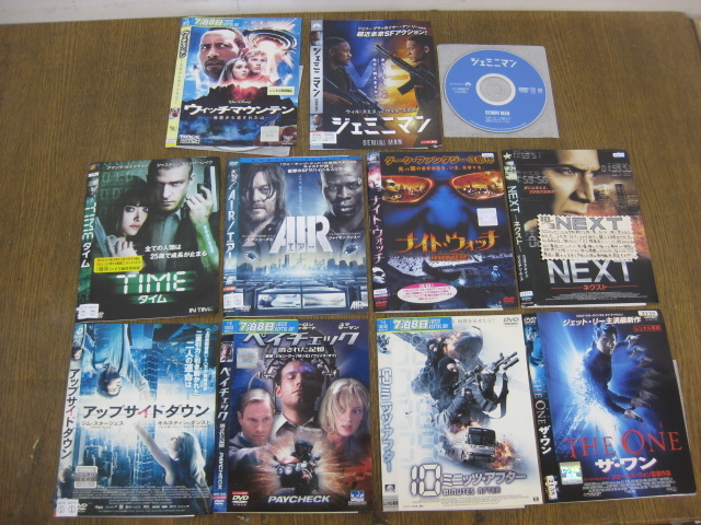 134-1-13/DVD 洋画 SFアクション・SFファンタジー系 アソート 10枚セット 777 レンタル品 ジェミニマン TIME アップサンドダウン 等_画像1