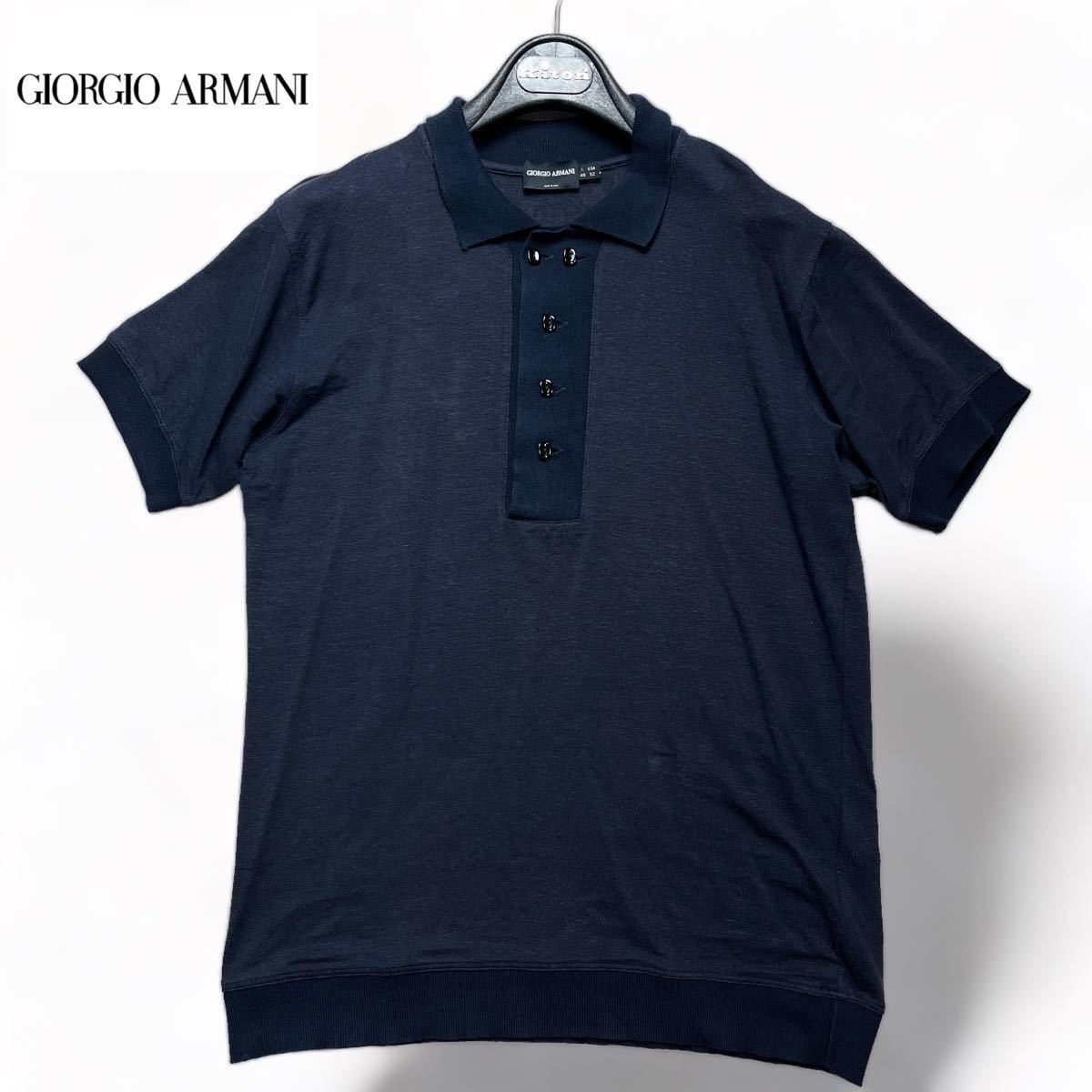 美品/黒タグ GIORGIO ARMANI ジョルジオアルマーニ Tシャツ ポロシャツ
