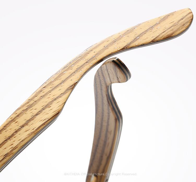 サングラス ファションアクセサリー ゼブラウッド 偏光手作り竹 メンズ サングラス 自然素材 フレーム 木製 バンブー_画像10