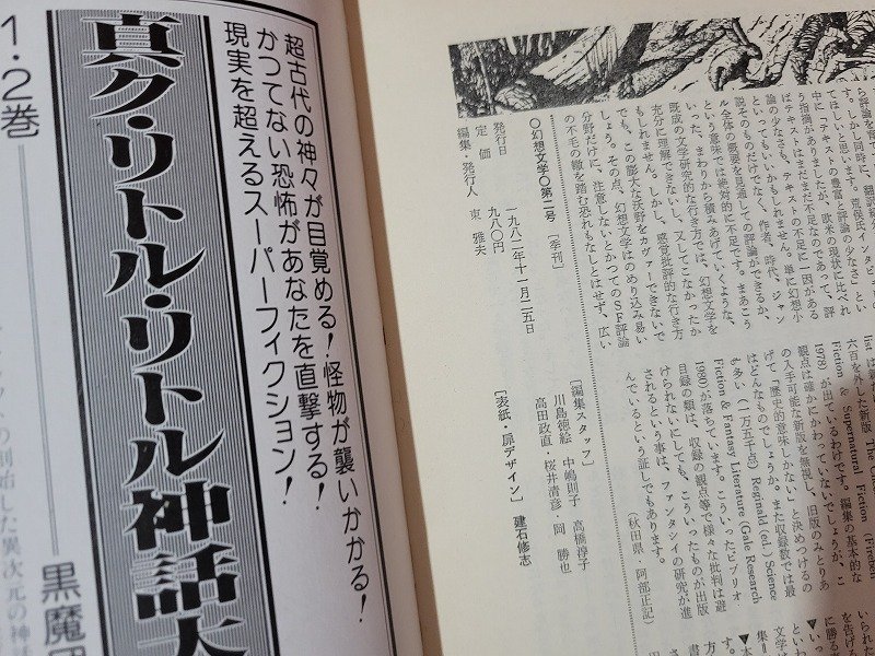 n□ 幻想文学 1982年第2号 特集・ケルト幻想 幻想文学会出版局 /ｄ88の画像5