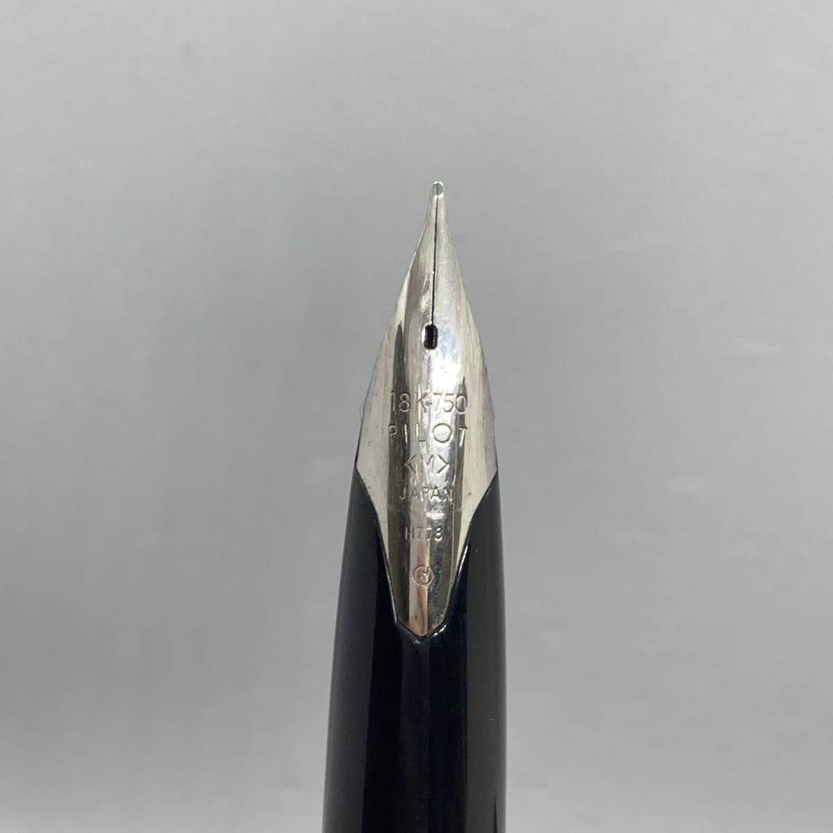 PE173□PILOT CUSTOM パイロット カスタム 万年筆 ペン先 K18 WG M スターリングシルバー STERLING SILVER 筆記未確認 ★ネーム入り_画像6