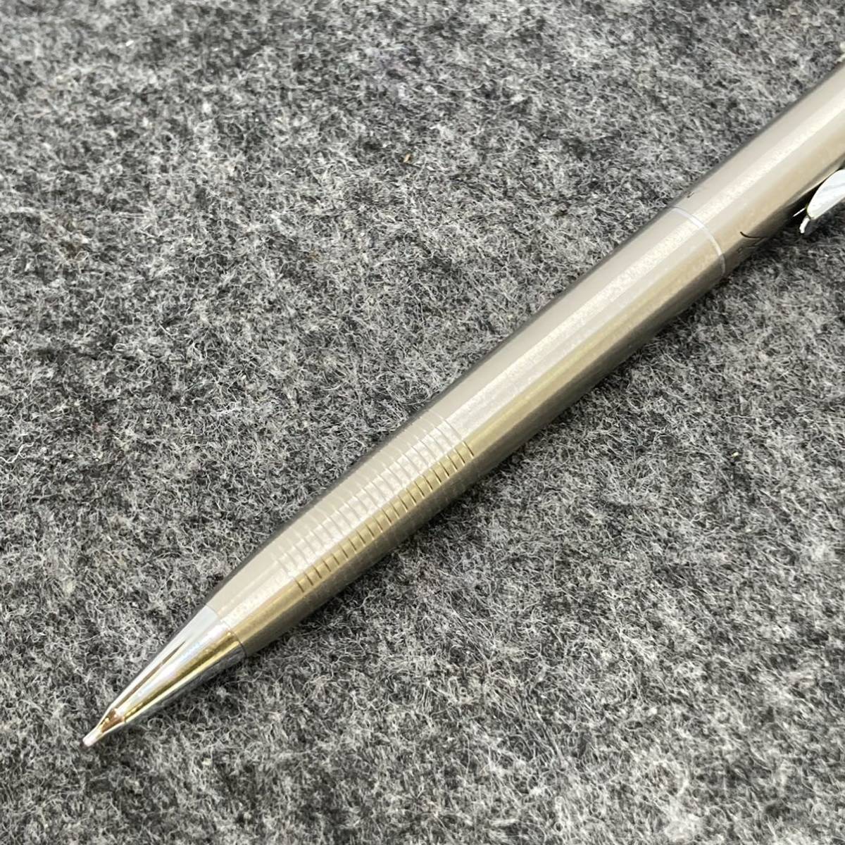 PE241□PILOT パイロット ミューレックス MR ノック式 シャープペンシル 0.5ｍｍ ステンレス 廃盤 筆記確認済み_画像7