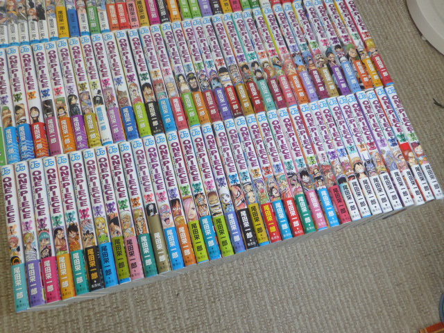 全巻初版 ワンピース 1巻~106巻 計106冊 ○帯び・冊子・はがき