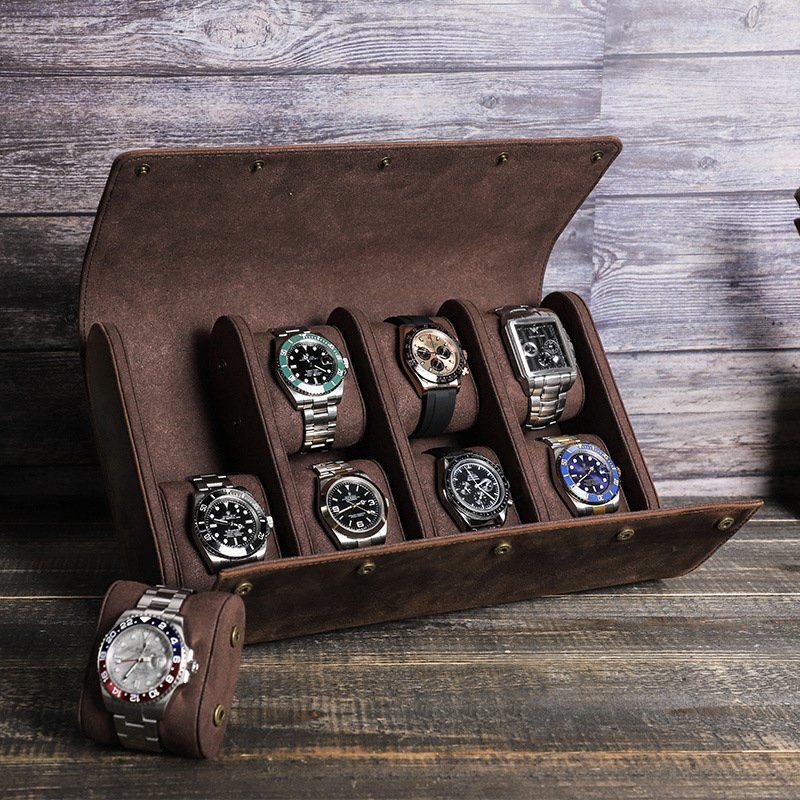 世界的に 時計ケース コレクション 腕時計 本革 8本収納 腕時計ケース