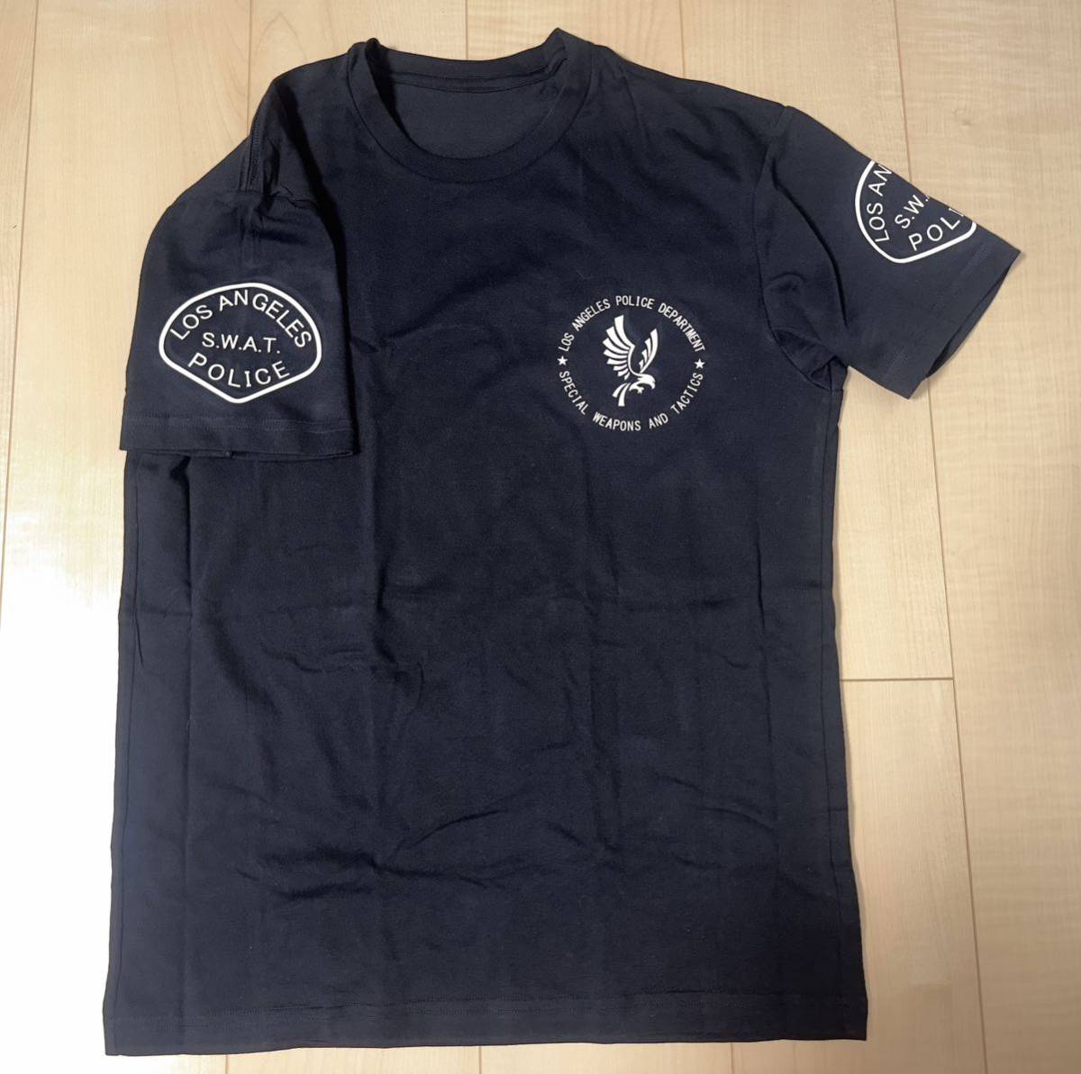LAPD SWAT T-shirt black L size S.W.A.T. military uniform LAPD SWAT T-shirt black L size S.W.A.T. military uniform
