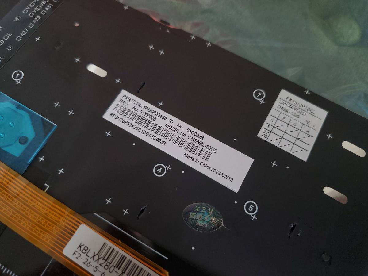 ThinkPad X280用 英語キーボード バックライト付き 01YP000 送料210円 JChere雅虎拍卖代购