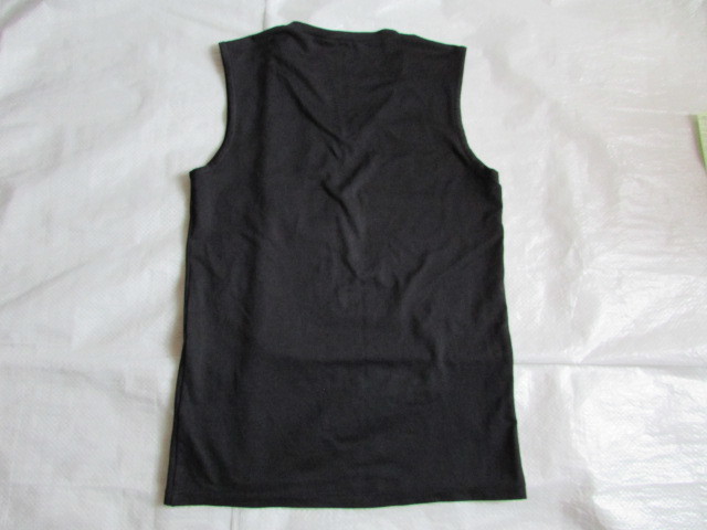 メンズ Mサイズ YONEX ノースリーブ シャツ USED スレ・使用感有り インナーシャツ ヨネックス ブラック系 テニス バドミントン 他の画像8