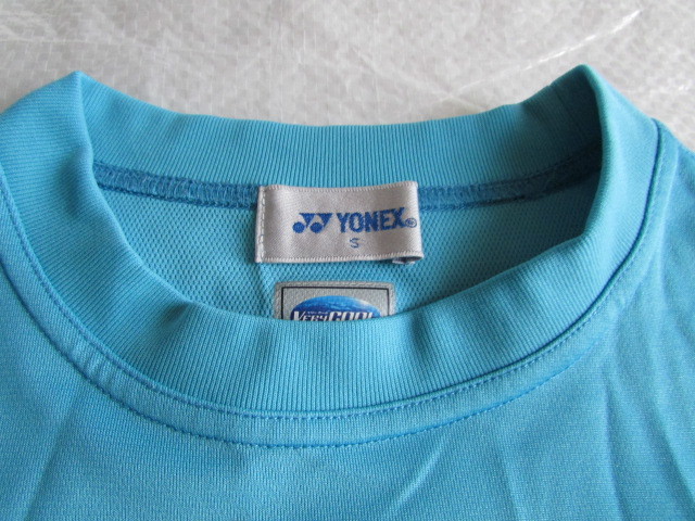 メンズ Sサイズ YONEX 長袖 Tシャツ 使用少なめ シワ有り ロンT ジャケット 水色系 162～168cm テニス バドミントン_画像3