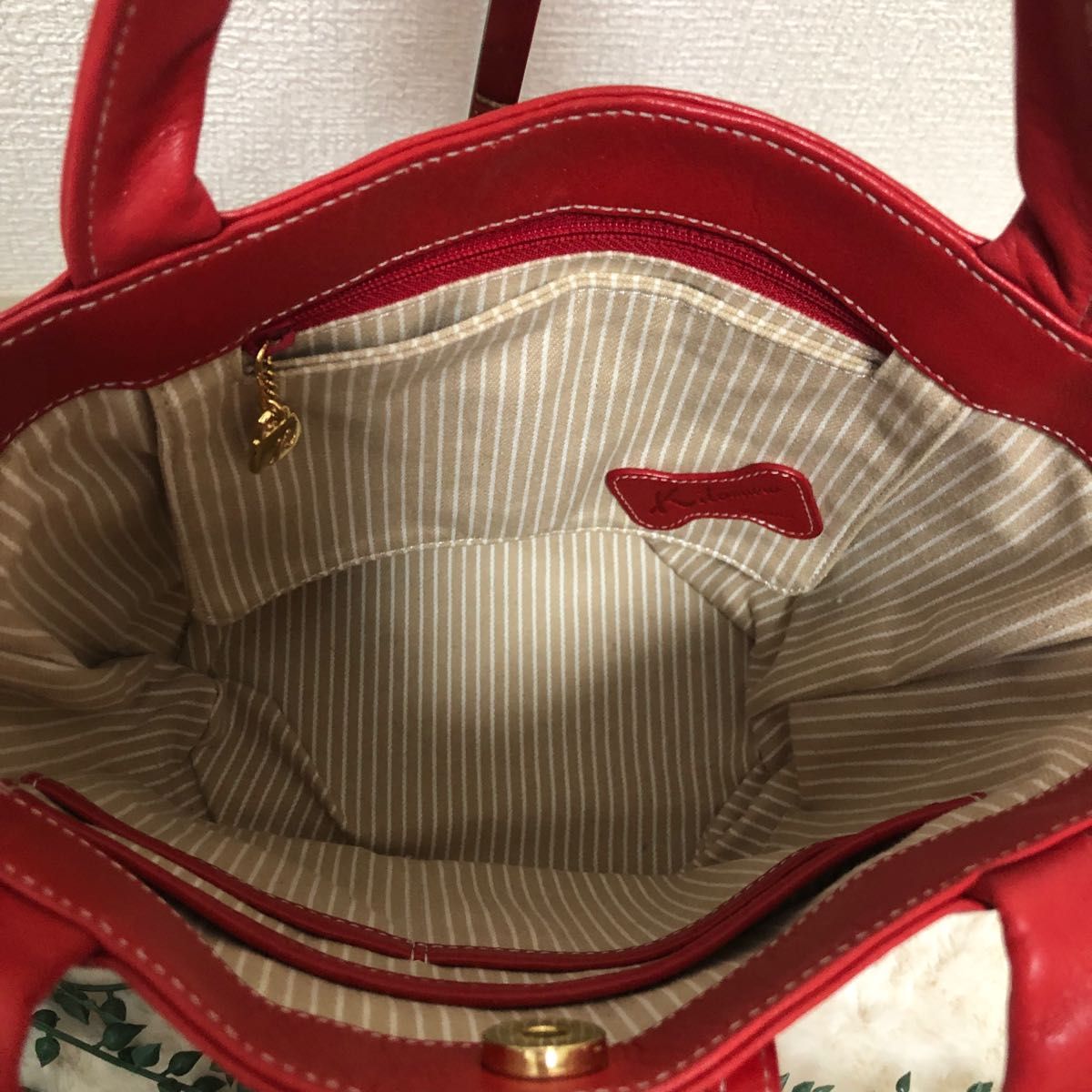 美品レア】KITAMURA キタムラ レザー トートバッグ フレンチ 美品レア】KITAMURA キタムラ レザー トートバッグ フレンチ