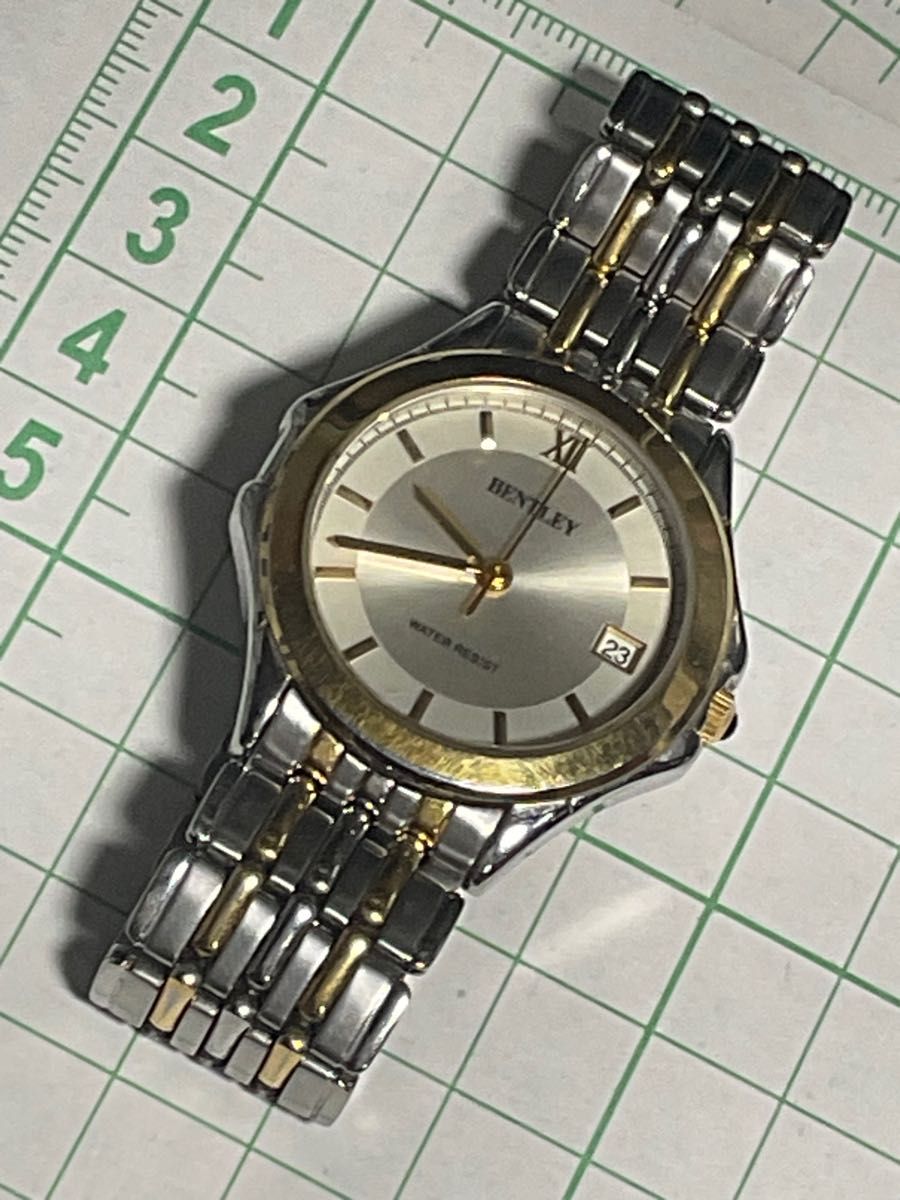 クレファー BENTLEY ベントレー BK-8030 クオーツ 腕時計 中古稼働品 電池交換令和5年8月済