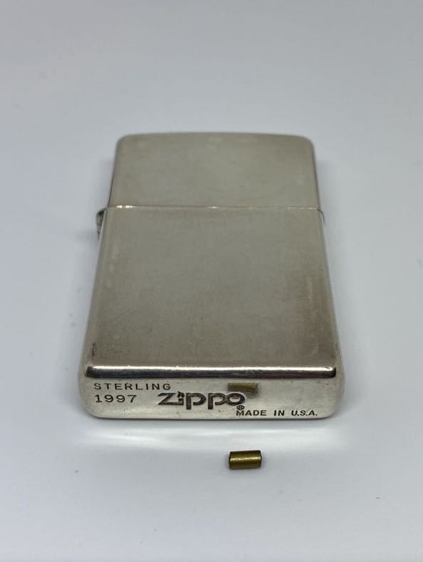 ZIPPO ジッポー STERLING 1997年　MADE IN U.S.A. スターリングシルバー 純銀 オイルライター　ビンテージ　レア　貴重バースデージッポー_画像1