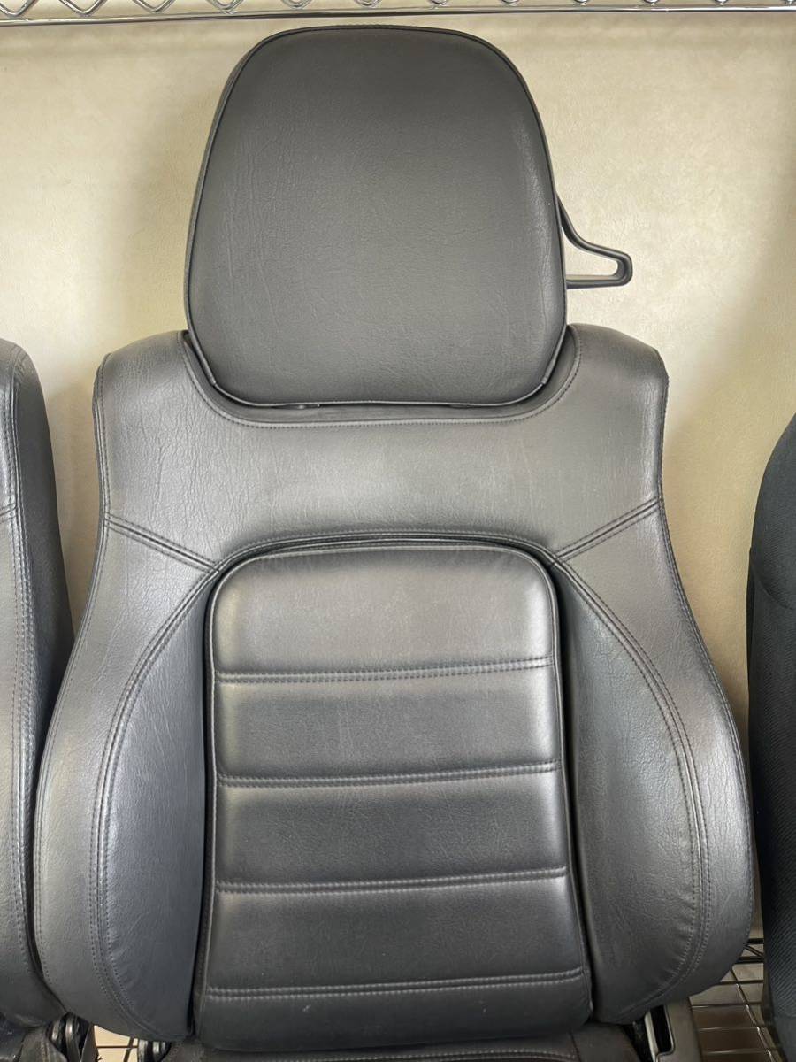 スズキ カプチーノ EA11R 純正 助手席 シート 左側 レザー 革|代購幫