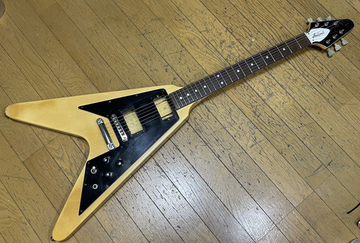 Yahoo!オークション - aria pro Ⅱ マツモク flying v 日本製 81 Yahoo!オークション - aria pro Ⅱ マツモク flying v 日本製 81