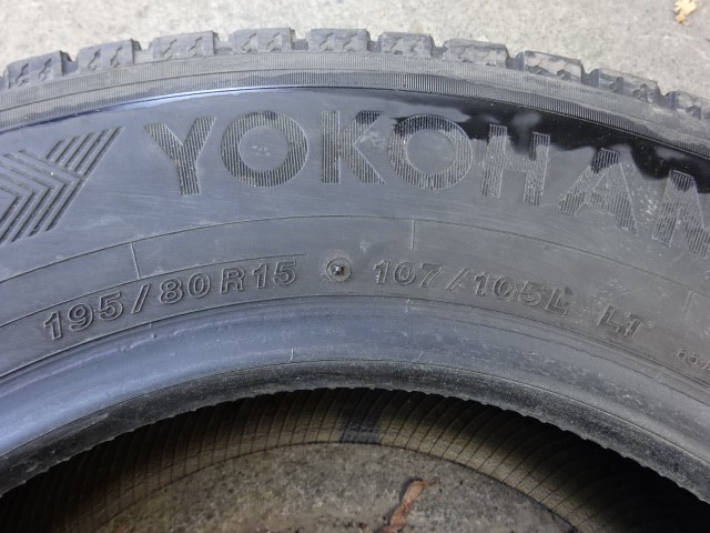 195/80R15　107/105L　ヨコハマ　アイスガード　ＩＧ91　中古スタッドレス４本　(050810）_画像7