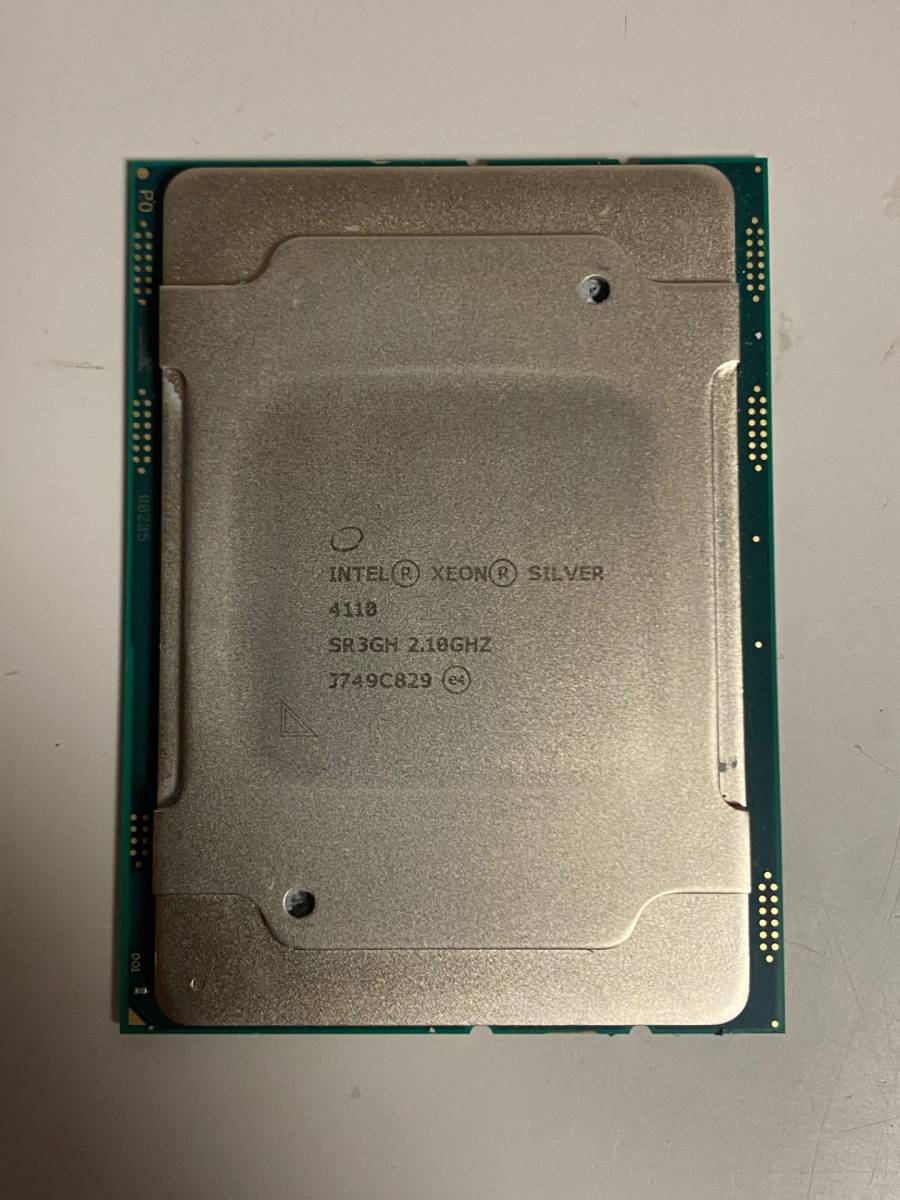 送料無料 動作確認済み intel XEON SILVER 4110 Intel CPU 2.1GHz/ターボ最大3.0Ghz 8コア16スレッド ソケット FCLGA3647 サーバー用