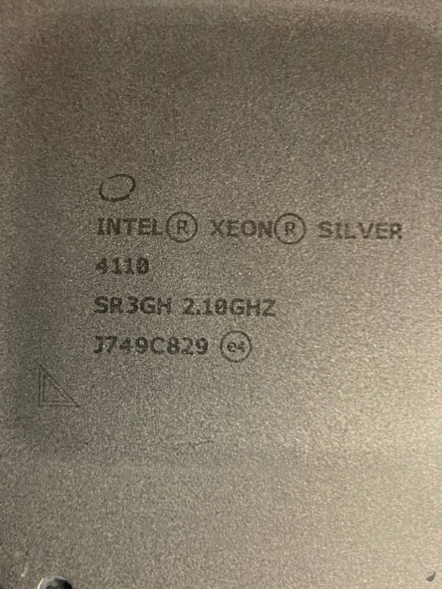 送料無料 動作確認済み intel XEON SILVER 4110 Intel CPU 2.1GHz/ターボ最大3.0Ghz 8コア16スレッド ソケット FCLGA3647 サーバー用