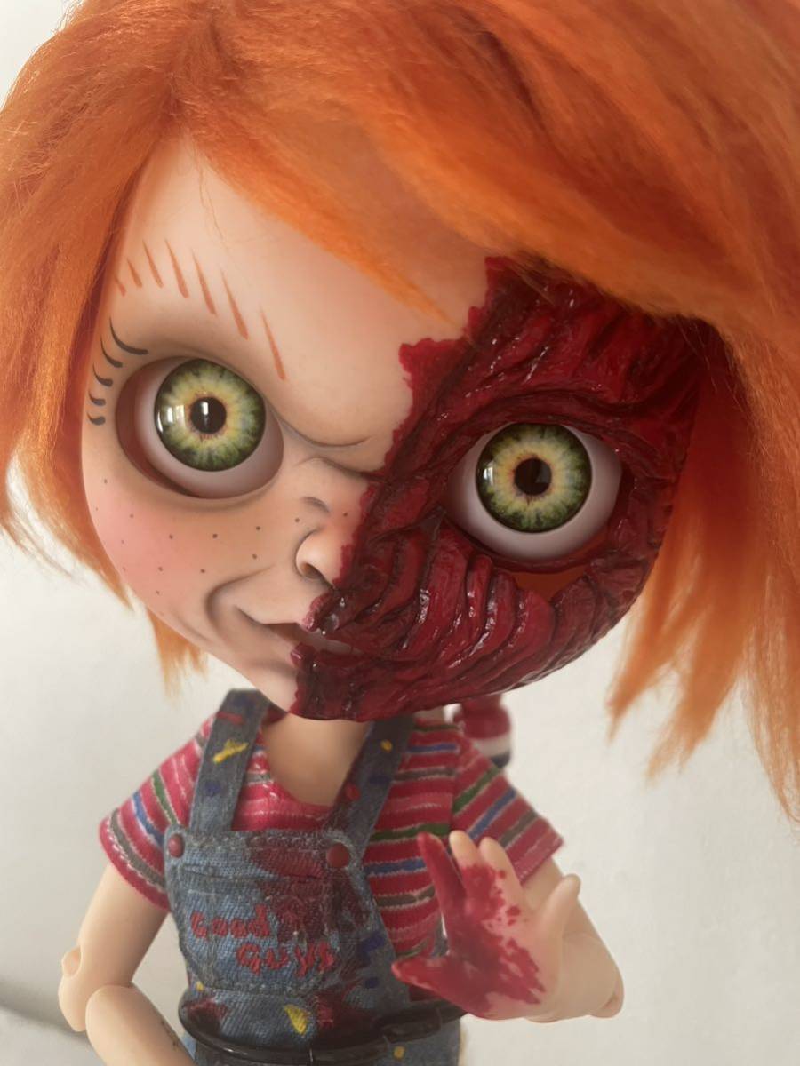 Chucky Blythe pizza face versionのフィギア、イタリア製、未使用品 Chucky Blythe pizza face versionのフィギア、イタリア製、未使用品