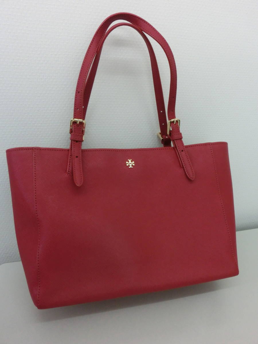 【TORY BURCH】USED/美品ブランドバッグ☆トリーバーチトートバッグ☆赤_画像1