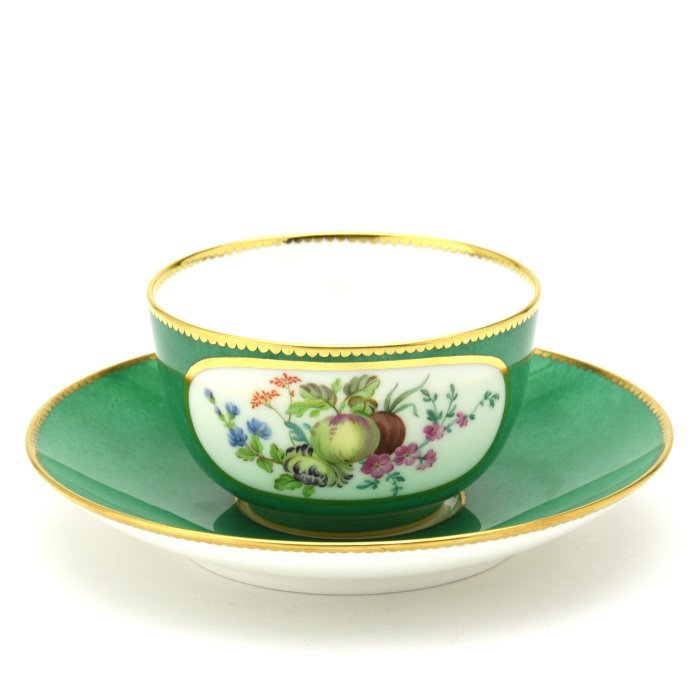 特売 セーブル(Sevres) 超希少 軟質磁器 ティーカップ＆ソーサー