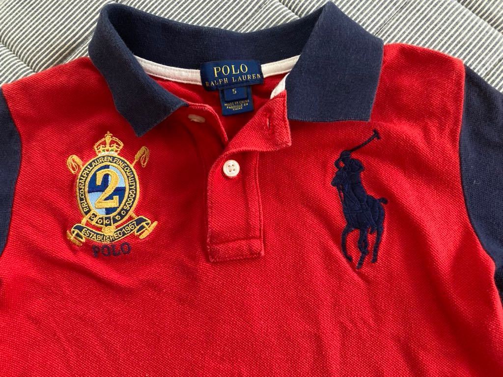 POLO RALPH LAUREN ビッグポニー ラルフローレンポロシャツ ボーイズ POLO ラルフローレン 5 110_画像3