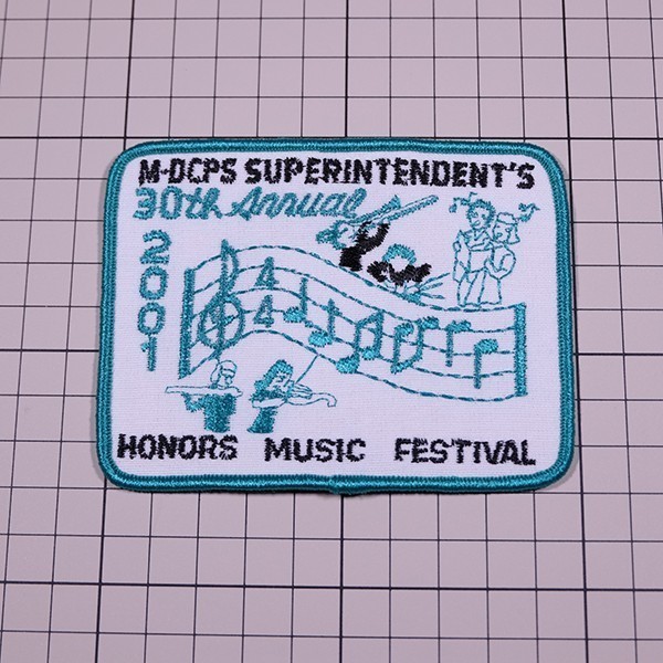 EF125 M-DCPS SUPERINTENDENT'S HONORS MUSIC FESTIVAL 音楽系 ワッペン パッチ ロゴ エンブレム アメリカ 米国 USA 輸入雑貨_画像3