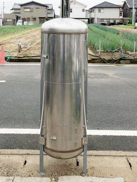 自作ステンレス圧力タンク焼却炉、年経っても原型のままです。ご希望
