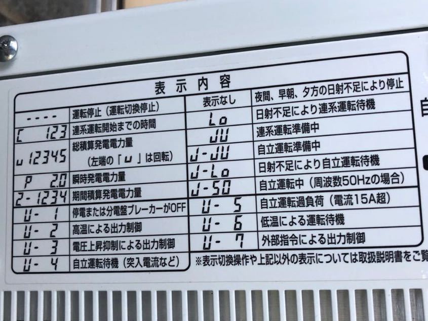 Yahoo!オークション - 送料込みです 中古2016年製造太陽光発電 Yahoo!オークション - 送料込みです 中古2016年製造太陽光発電