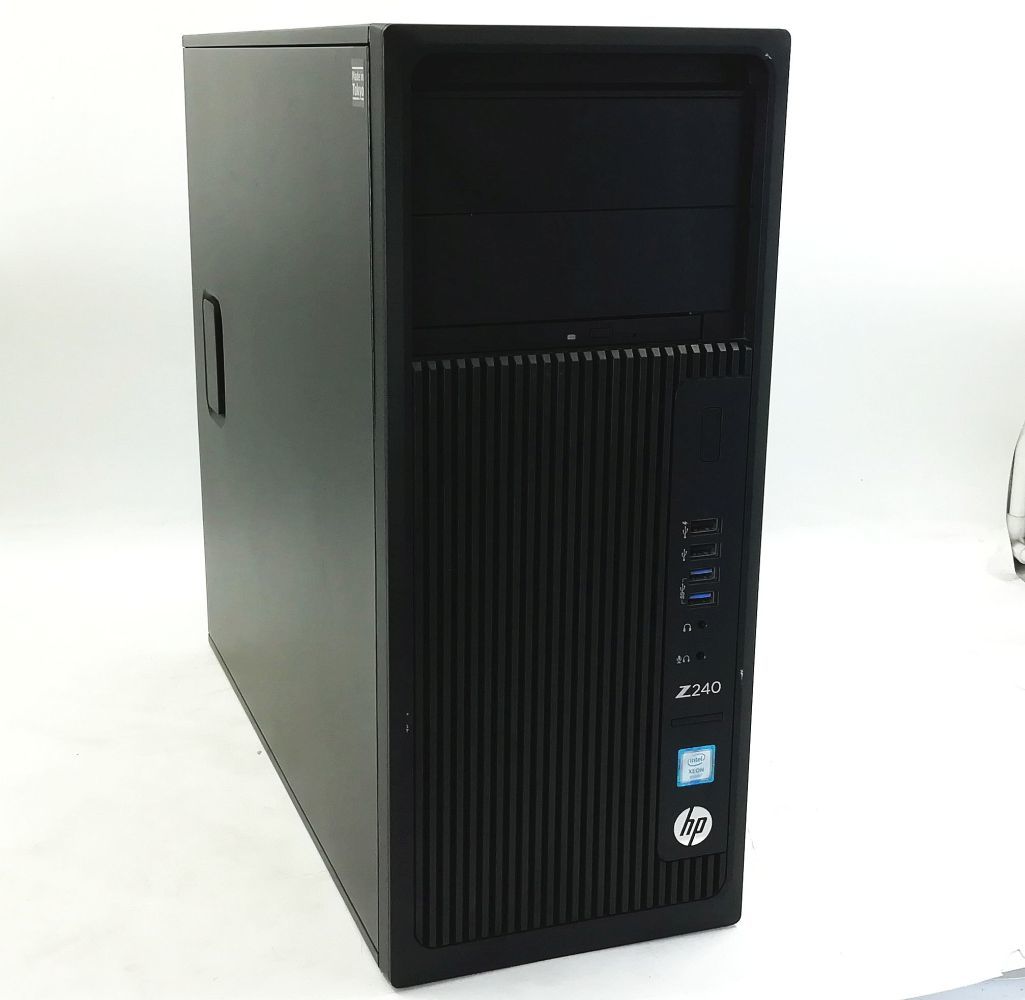 【nVIDIA Quadro P600】hp Z240 Tower Workstation Xeon E3 1230 v5 メモリ16GB SSD256GB HDD1TBx2 Raid1 Win10 64bit【H23082823】_画像1