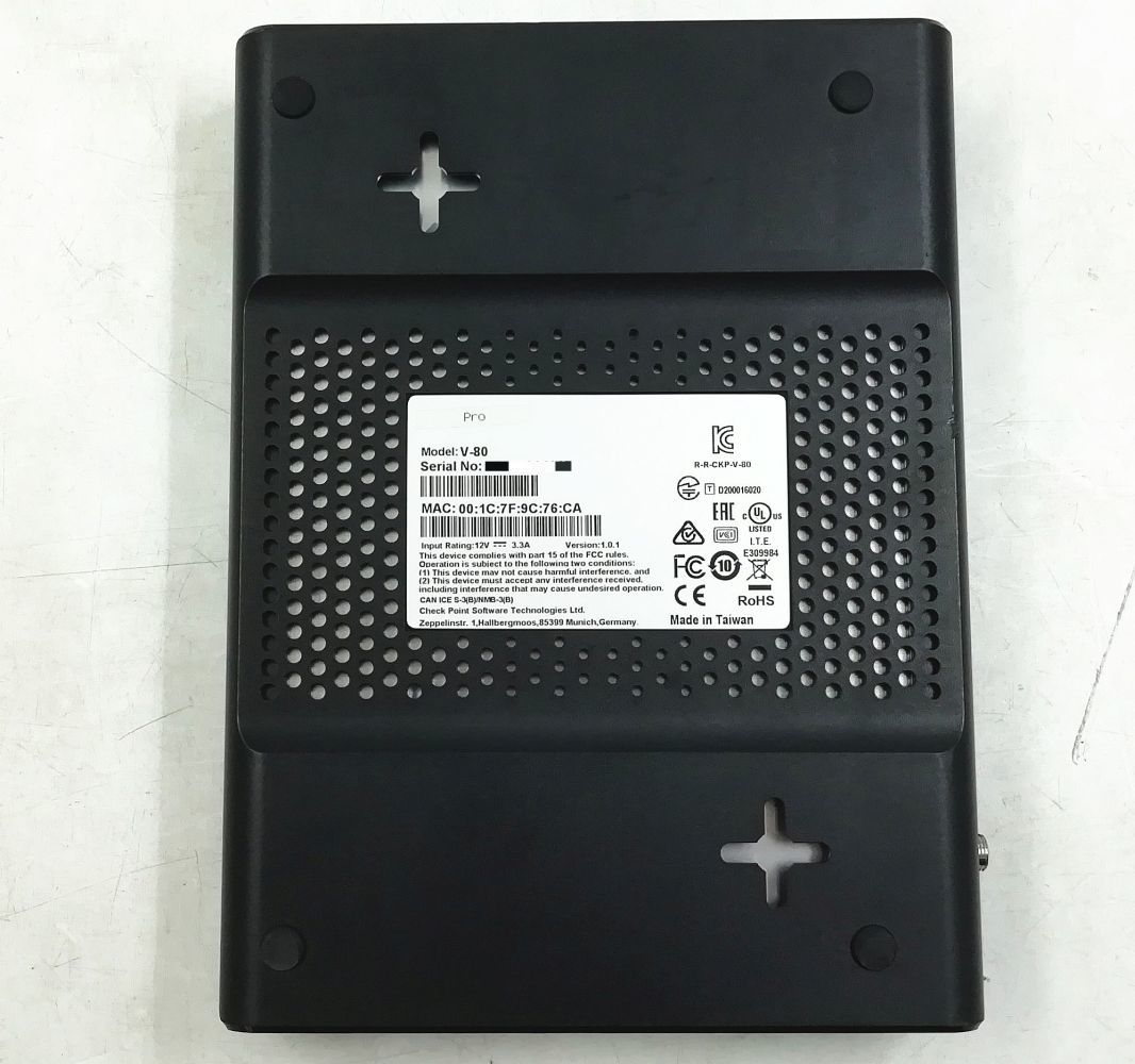 Check point / チェックポイント V-80 アプライアンス UTM Check point / チェックポイント V-80 アプライアンス UTM
