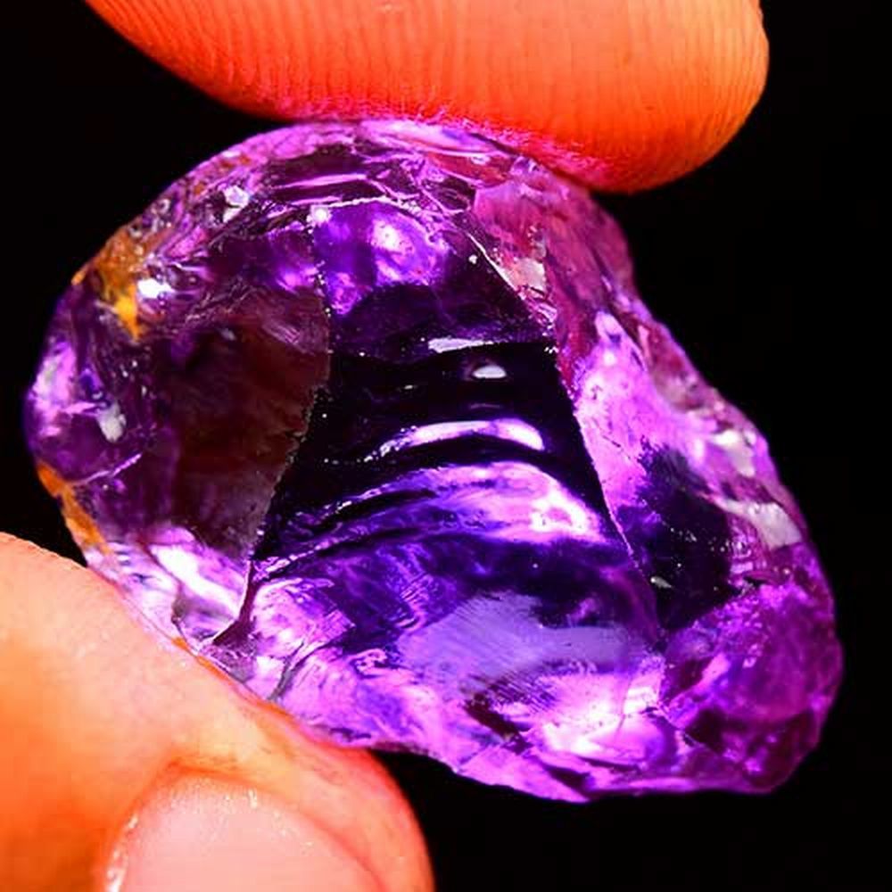 [ мир. необогащённая руда : аметист 20.45ct:7489] не нагревание Brazil производство Natural Amethyst Rough минерал драгоценнный камень образец jewelry Brazil