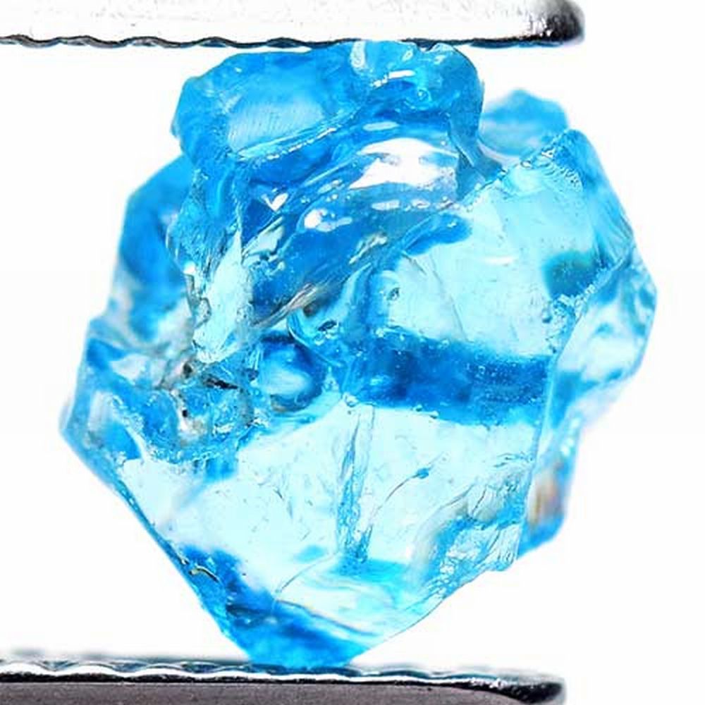 [ world. raw ore : blue zircon 3.35ct:3123] non heating madaga Skull production Natural Blue Zircon Rough mineral gem specimen jewelry Madagascar