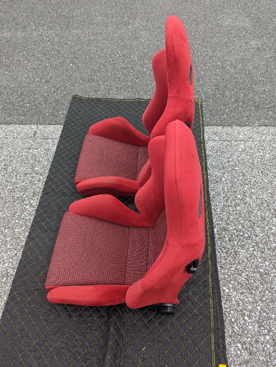  Recaro seat RECARO SR-5 SR5 Rafale red carbon style two legs set super-beauty goods out of print commodity hard-to-find rare DC2 DB8 FD2 EP3 CL7 FN2 CL1 DC5