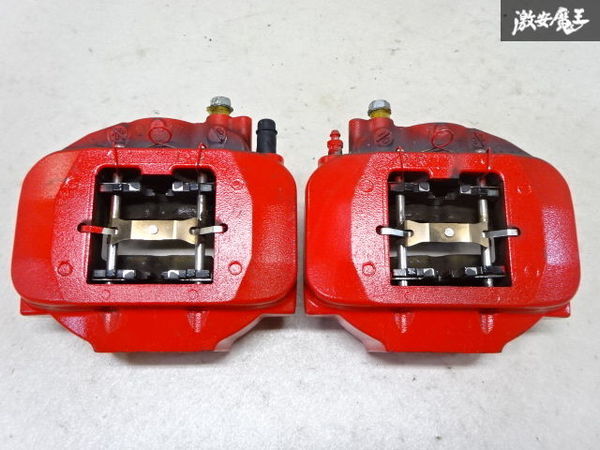 LEXUS レクサス 純正 塗り替え品 GVF55 LS500h 2POT リア ブレーキ キャリパー 左右 赤 レッド系 使用少なめ パッド約11mm 即納 棚H-2_画像2