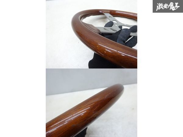 Grant Granz wooden steering wheel steering wheel wheel 34.5cm 34.5φ installation hole 5 hole hole interval 4.3cm interior all-purpose goods immediate payment stock have shelves 3-2