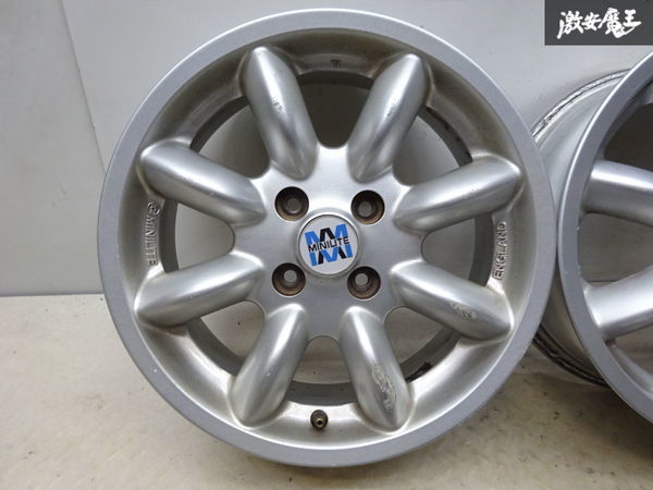 ○MINILITE ミニライト ENGLAND 15インチ 6J +43 PCD 100 4H」ハブ径