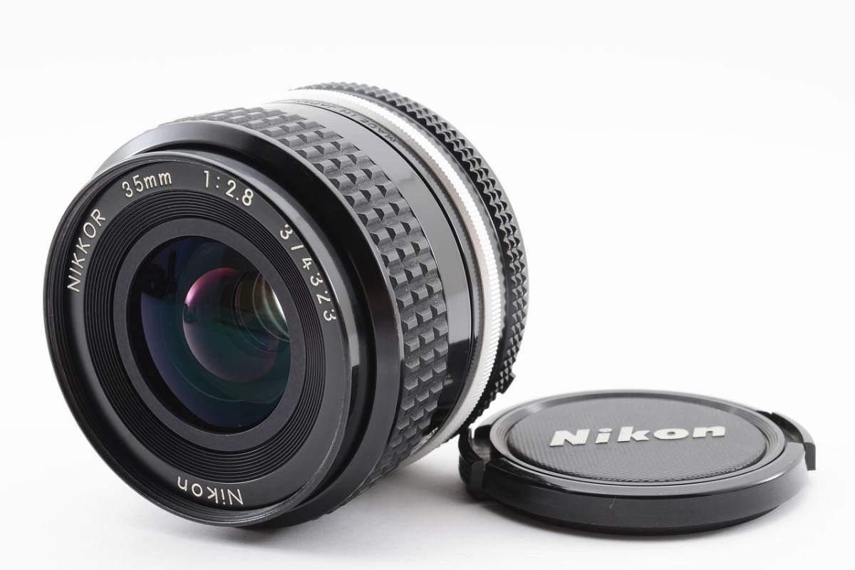 人気が高い 35mm Nikkor Ai Nikon 良品 13776 F2.8 オールドレンズ 単