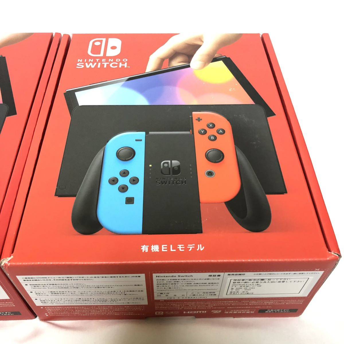 【新品2台】 Nintendo Switch Joy-Con(L) ネオンブルー/(R) ネオンレッド 有機ELモデル (本体 送料無料 任天堂 即決  ニンテンドースイッチ)