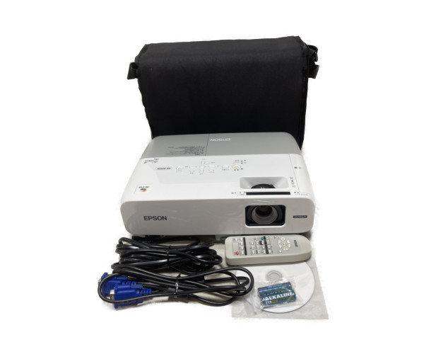 完動品 美品 EPSON プロジェクター EB-826W (2,500lm/WXGA/3.1kg/書画カメラ(ELPDC06)接続可) 貴重 レア ヴィンテージ