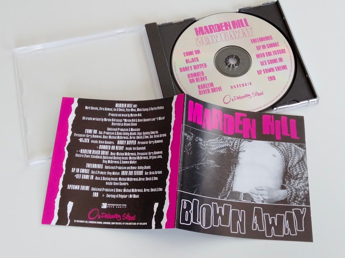 MARDEN HILL / BLOWN AWAY CD ON DELANCEY STREET UKオリジナル盤 DSTCD010 マーデン・ヒル,94年ACID JAZZ,FUNKIEST JAZZ,_画像3