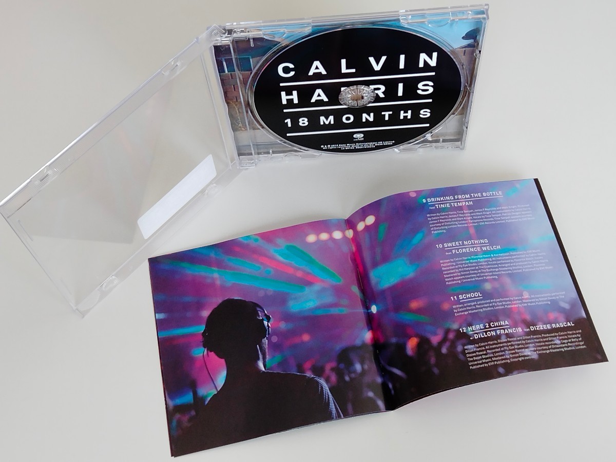 CALVIN HARRIS / 18 MONTHS CD SONY EU 88697859232 カルヴィン・ハリス12年3rd,CDエクストラ仕様,Rihanna,Kelis,Nicky Romero,Ne-Yo,EDM,_画像4