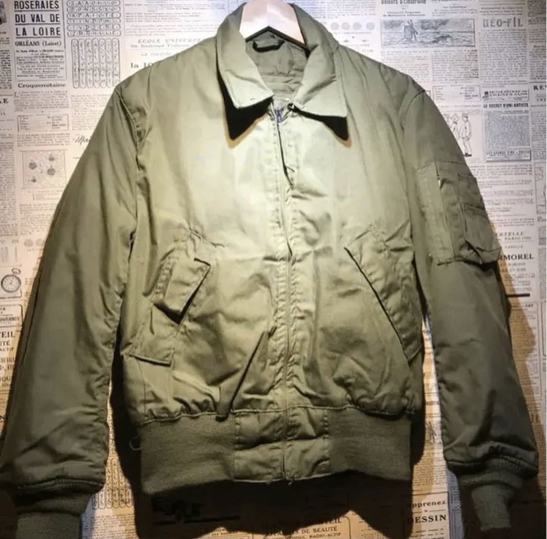  army thing tongue car s jacket no-meks material size S 80 period 